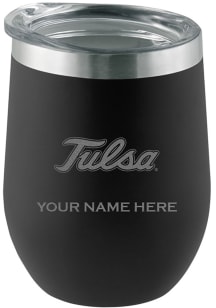 Tulsa Golden Hurricane Personalized Etched 12oz Stainless Steel Stemless