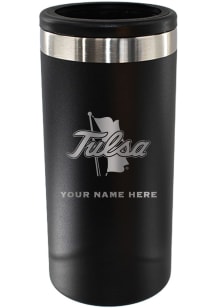 Tulsa Golden Hurricane Personalized Etched 12oz Slim Can Stainless Steel Coolie