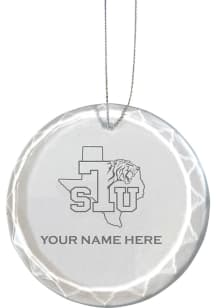 Tulsa Golden Hurricane Personalized Etched Glass Ornament