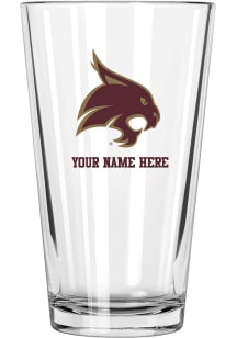 Texas State Bobcats Personalized 17oz Mixing Pint Glass