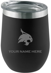 Texas State Bobcats Personalized Etched 12oz Stainless Steel Stemless