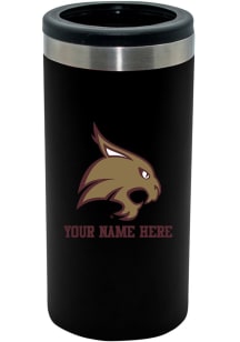 Texas State Bobcats Personalized 12oz Slim Can Stainless Steel Coolie