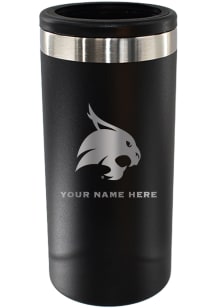 Texas State Bobcats Personalized Etched 12oz Slim Can Stainless Steel Coolie