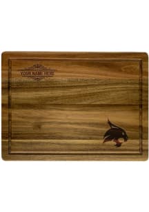 Texas State Bobcats Personalized Acacia Cutting Board