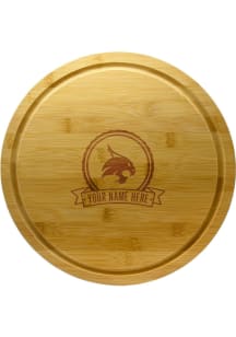 Texas State Bobcats Personalized Bamboo Lazy Susan Cutting Board