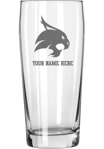 Texas State Bobcats Personalized Etched 16oz Pub Pilsner Glass