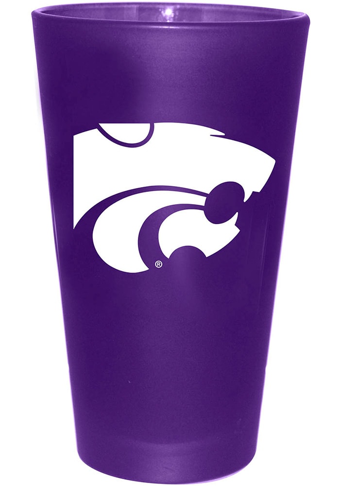 K-State Wildcats 16 oz Color Frosted Pint Glass
