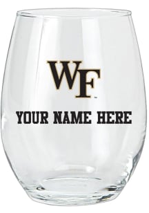 Wake Forest Demon Deacons Personalized 15oz Stemless Wine Glass