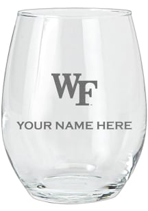 Wake Forest Demon Deacons Personalized Etched 15oz Stemless Wine Glass