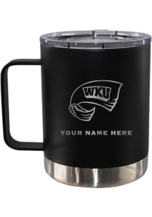 Western Kentucky Hilltoppers Personalized Etched 12oz Lowball Stainless Steel Tumbler - Black