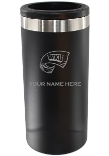 Western Kentucky Hilltoppers Personalized Etched 12oz Slim Can Stainless Steel Coolie