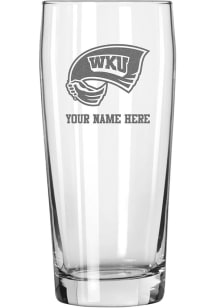 Western Kentucky Hilltoppers Personalized Etched 16oz Pub Pilsner Glass