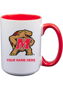 White Maryland Terrapins Personalized Mug