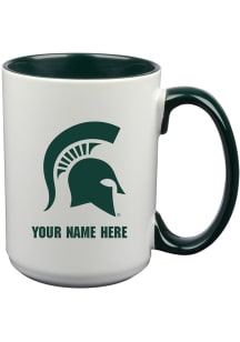 White Michigan State Spartans Personalized Mug