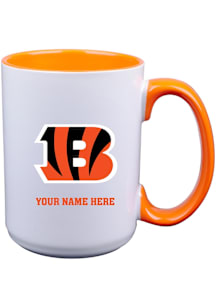 Cincinnati Bengals Personalized Ceramic Mug - White