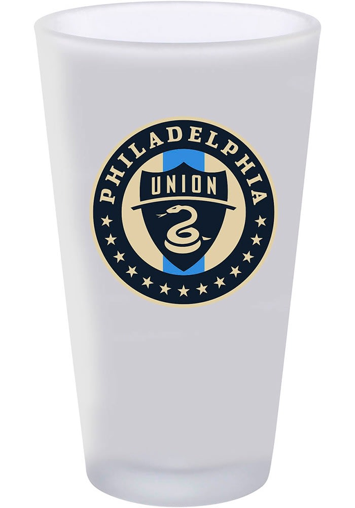 Philadelphia Union 16 oz. Frosted Pint Glass - WHITE