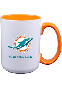 Miami Dolphins Personalized Ceramic Mug - White