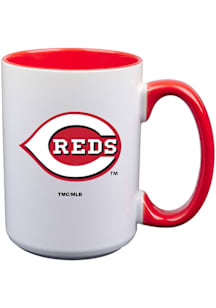 Cincinnati Reds Inner Color Ceramic Mug - White