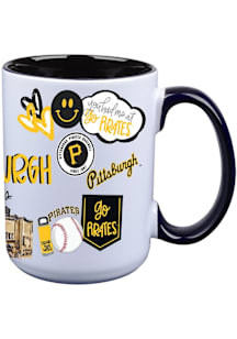 Pittsburgh Pirates Cheer Ceramic Mug - White
