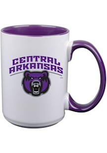 Central Arkansas Bears Inner Color Ceramic Mug - White