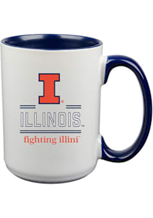 Illinois Fighting Illini Classic Crew Ceramic Mug - Navy Blue