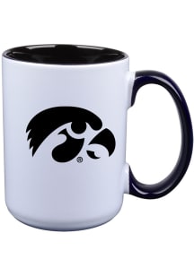Iowa Hawkeyes Inner Color Ceramic Mug - White