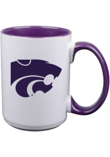 White K-State Wildcats Inner Color Mug