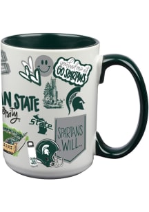 Green Michigan State Spartans Cheer Mug