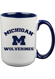 Michigan Wolverines Arches Ceramic Mug - White