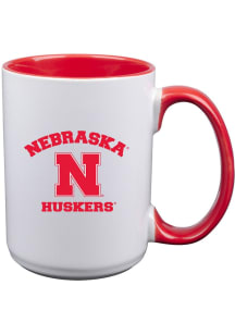 White Nebraska Cornhuskers Arches Mug