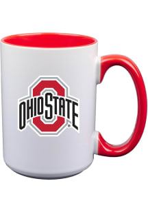 White Ohio State Buckeyes Team Logo Mug