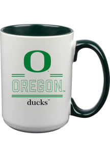 White Oregon Ducks Classic Crew Mug