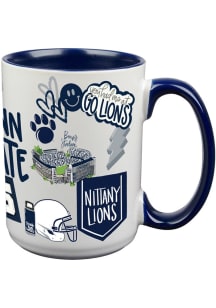 White Penn State Nittany Lions Cheer Mug