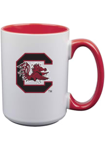 White South Carolina Gamecocks Inner Color Ceramic Mug