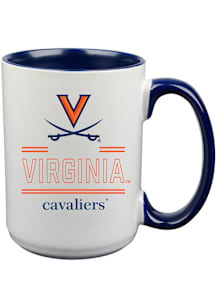 Virginia Cavaliers Classic Crew Ceramic Mug - Navy Blue