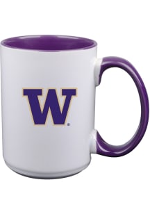 White Washington Huskies Inner Color Mug