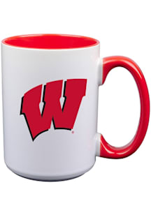 Wisconsin Badgers Inner Color Ceramic Mug - White