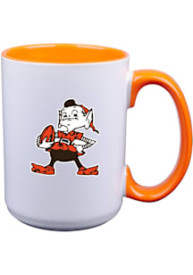 Cleveland Browns Inner Color Ceramic Mug - Orange
