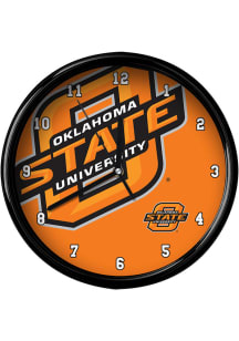 Oklahoma State Cowboys large team logo Wall Clock