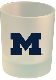 Michigan Wolverines frosted Rock Glass