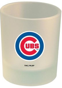 Chicago Cubs frosted Rock Glass