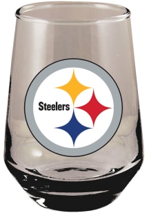 Pittsburgh Steelers team color on bottom of glass Stemless Wine Glass