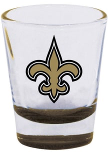 New Orleans Saints team color on bottom of glass Shot Glass