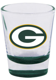 Green Bay Packers team color on bottom of glass Shot Glass