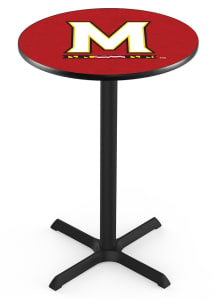 Black Maryland Terrapins Cross Base Pub Table