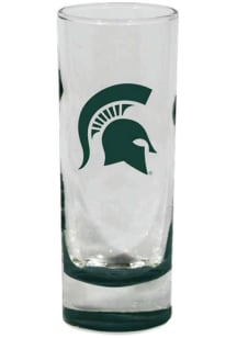 Michigan State Spartans team color on bottom of glass Shot Glass