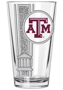 Texas A&amp;M Aggies etched decal Pint Glass
