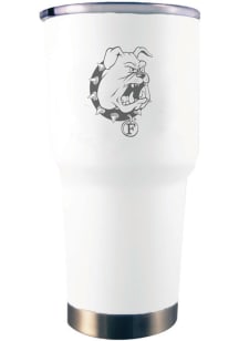 Ferris State Bulldogs 30 oz etched Stainless Steel Tumbler - Red