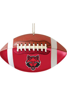 Arkansas State Red Wolves Football Shape Ornament