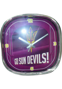 Arizona State Sun Devils chrome frame Wall Clock